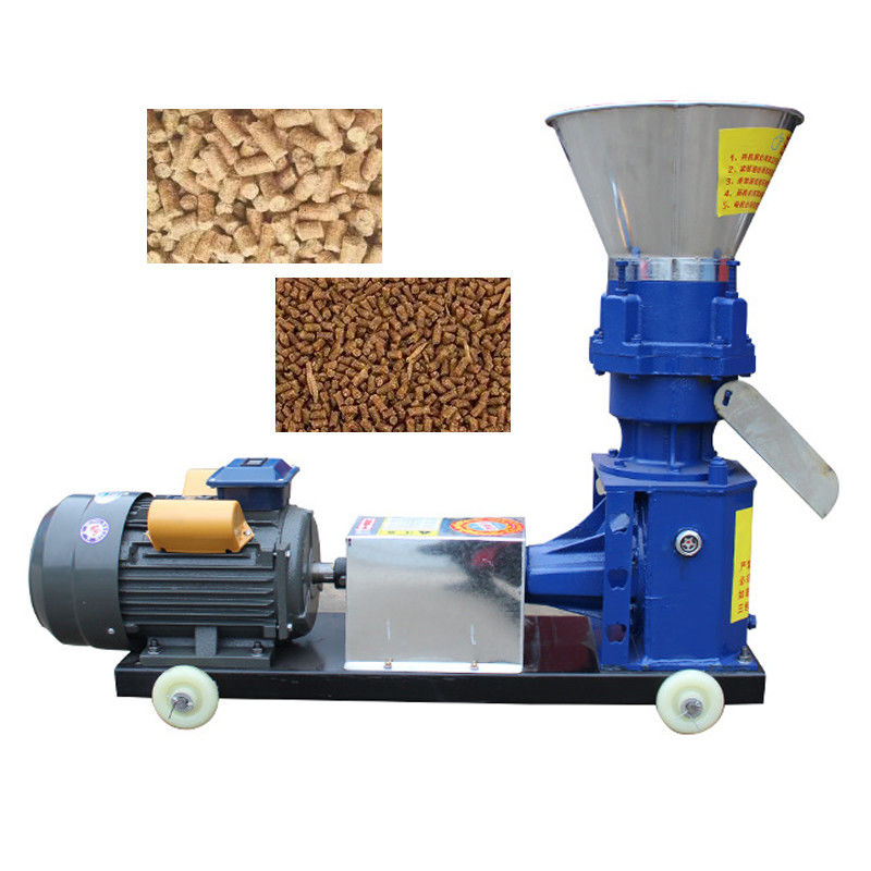 Sığır Koyun Mısır Samanı Peletleyici 1000kg / H Hayvan Yemi Pelet Değirmeni