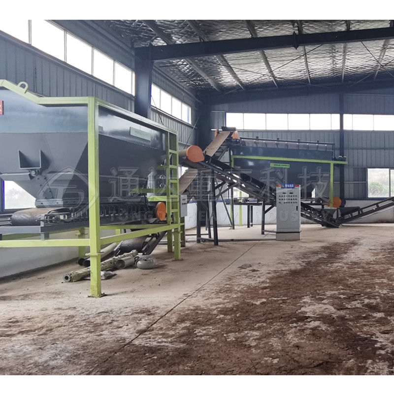Organik Granüller İçin 20 Ton / H Gübre Kırma Üretim Hattı Makinesi