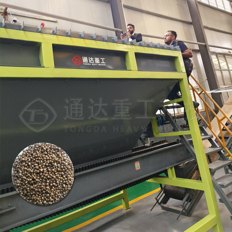 5- 8 Ton / H Gübre Üretim hattı Gübre Organik hammaddeler Çatal yem kutusu