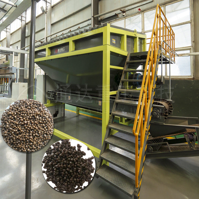 5- 8 Ton / H Gübre Üretim hattı Gübre Organik hammaddeler Çatal yem kutusu